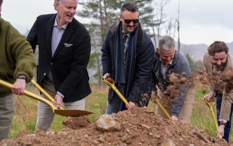 Golden shovels at the Blue Haven Avery groundbreaking